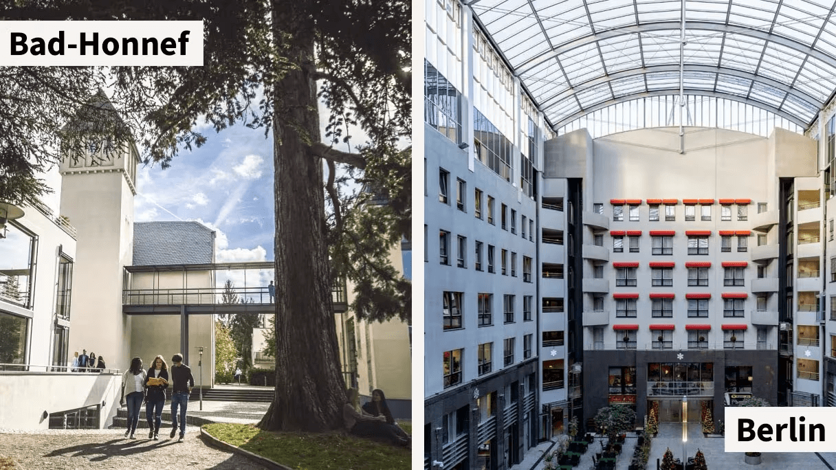 IU Campus tại Berlin và Bad-Honnef